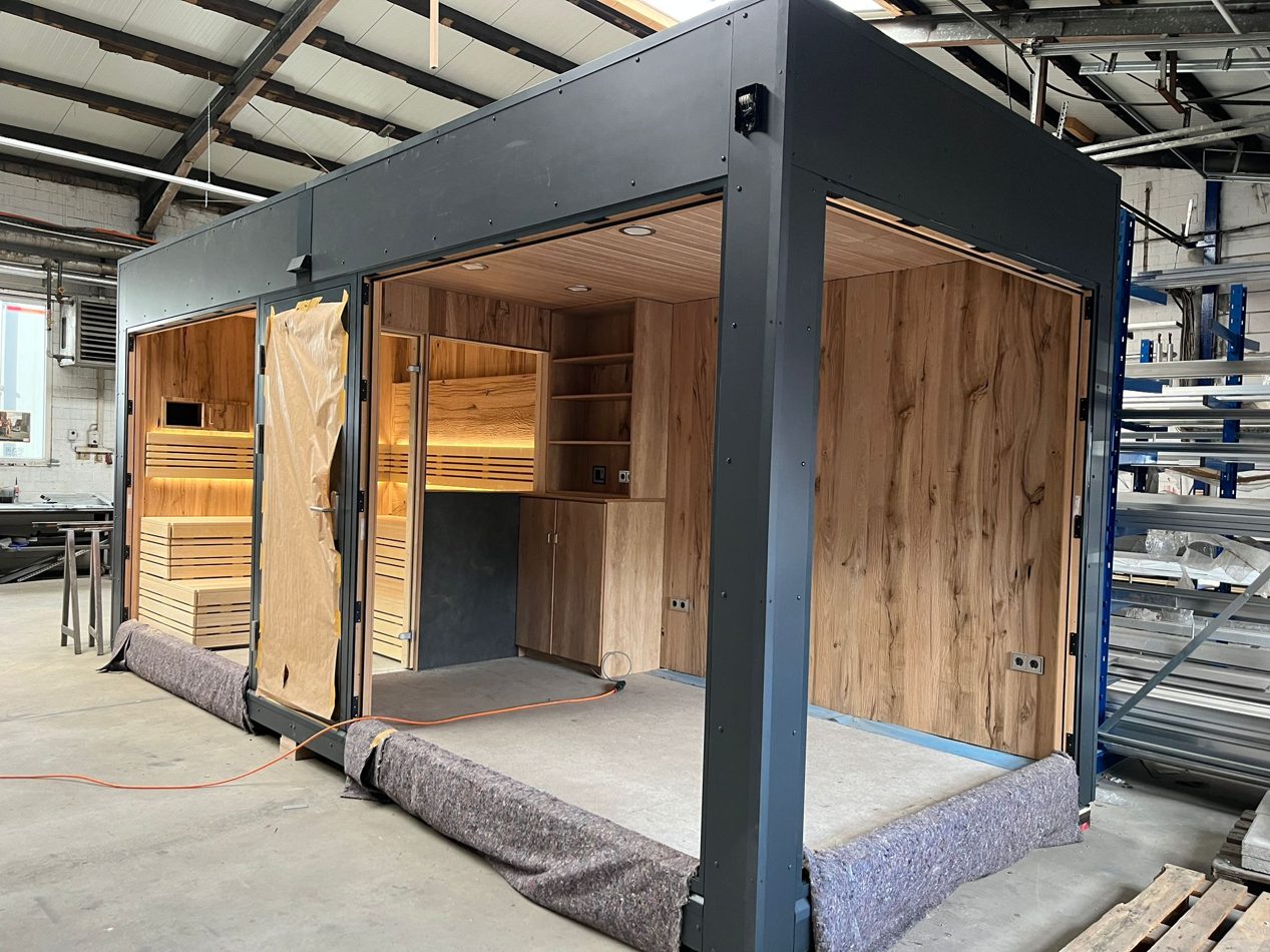 Sauna im Rohausbau · 2